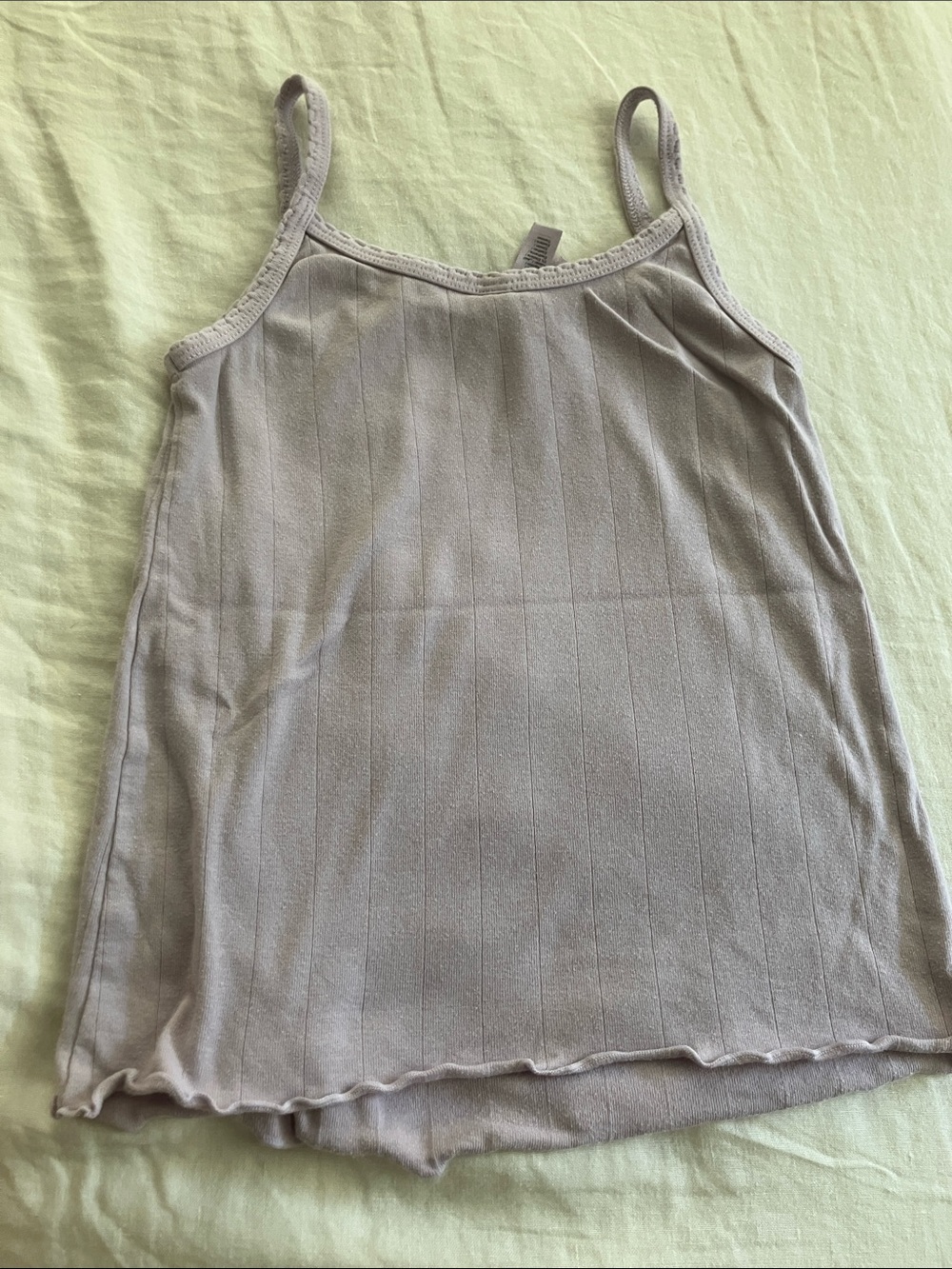 SKIMS Lilac Ribbed Tank Top